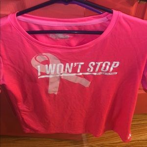 pink under armour shirt